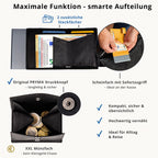 SecWal Kartenetui mit Münzfach XXL - schwarz