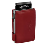 SecWal Kartenetui mit Münzfach XXL - rot