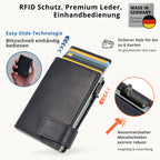 SecWal Kartenetui mit Münzfach XXL - blau