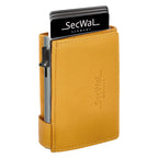 SecWal Kartenetui mit Münzfach XXL - gelb