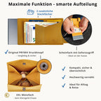 SecWal Kartenetui mit Münzfach XXL - gelb