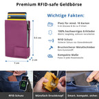 SecWal Kartenetui mit Münzfach XXL - pink