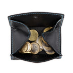 SecWal Kartenetui mit Münzfach XXL - schwarz mit blauem Container
