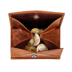 SecWal Kartenetui mit Münzfach XXL - Dallas cognac